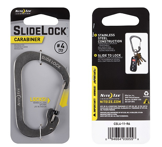 Карабин Nite Ize SlideLock® Stainless Steel #4 - Фото 1 большая