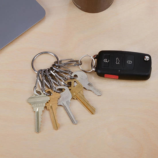 Брелок Nite Ize KeyRing S-Biner Steel - Фото 3 большая