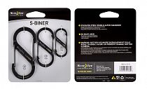 Карабин Nite Ize S-Biner Stainless Steel (3шт) Black