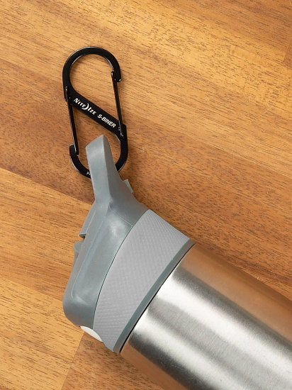 Карабин Nite Ize S-Biner Stainless Steel (3шт) Black - Фото 2 большая