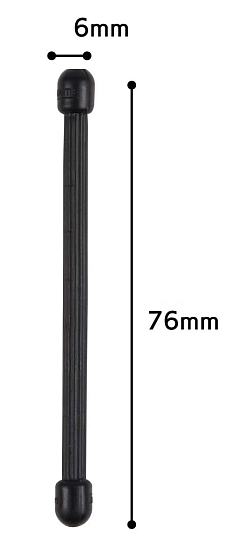 Гибкие стяжки Nite Ize Gear Tie 3" (4шт) Black - Фото 3 большая