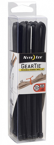 Хомуты Nite Ize Gear Tie® ProPack 12" Black - Фото 1 большая
