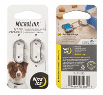 Карабин для адресника Nite Ize MicroLink Pet Tag Carabiner (2шт)
