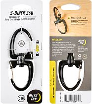 Карабин с блокировкой Nite Ize S Biner 360 4 Черный