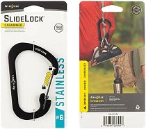 Карабин Nite Ize SlideLock Stainless Steel #6 Black