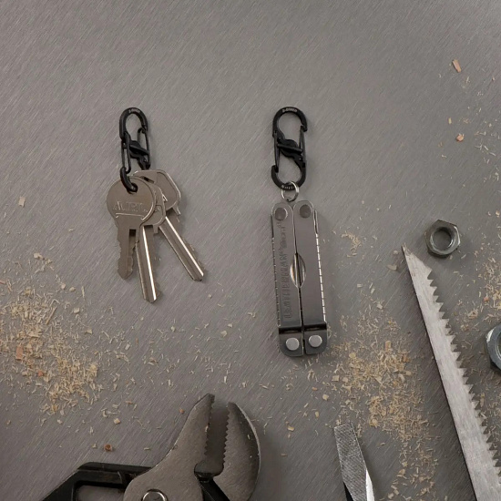 Карабин Nite Ize S-Biner MicroLock Black - Фото 2 большая