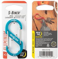 Карабин Nite Ize S-Biner Aluminum #3 Blue