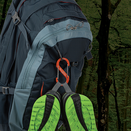 Карабин Nite Ize S-Biner® Aluminum #4 Lime - Фото 6 большая