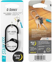 Карабин металлический Nite Ize G-Biner 3 Черный