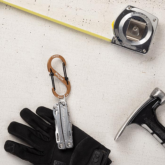 Карабин металлический Nite Ize S-Biner SlideLock 2 Коричневый - Фото 2 большая