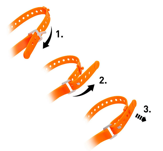 Гибкие стяжки Nite Ize GearPro Utility Strap 18 in (1шт) Orange - Фото 6 большая