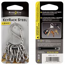 Брелок Nite Ize KeyRack Steel S-Biner Steel