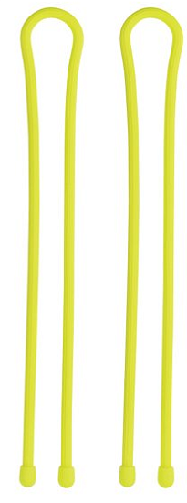 Гибкие стяжки Nite Ize Gear Tie Reusable Rubber Twist Tie 24" (2шт) Neon Yellow - Фото 2 большая