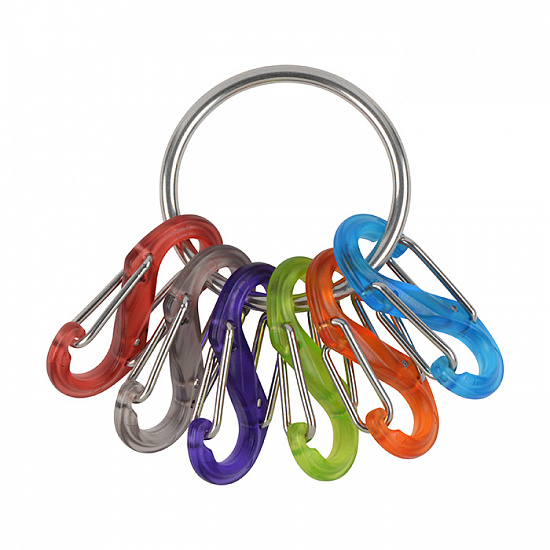 Брелок Nite Ize KeyRing S-Biner Stainless  - Фото 2 большая