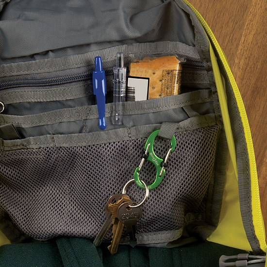 Карабин Nite Ize S-Biner® SlideLock® Aluminum #2 Blue - Фото 4 большая