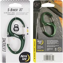 Карабин усиленный Nite Ize S-Biner XT SlideLock Aluminum #4 Зелёный