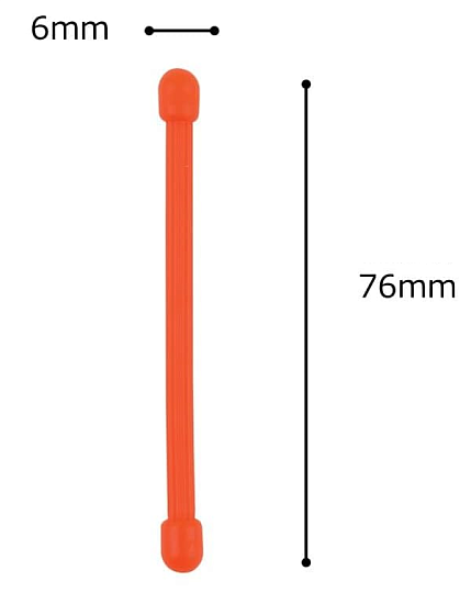Гибкие стяжки Nite Ize Gear Tie 3" (4шт) Orange - Фото 3 большая