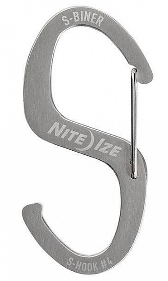 Карабин Nite Ize S-Biner Hook-N-Hold S-Hook Cтальной - Фото 2 большая