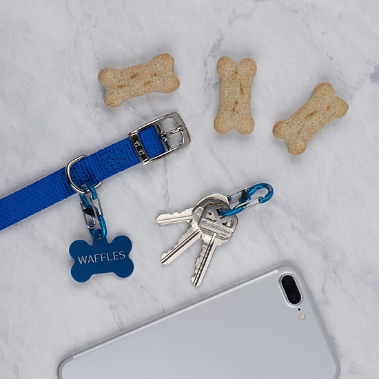 Карабин для адресника Nite Ize S-Biner® TagLock® Aluminum Blue - Фото 3 большая