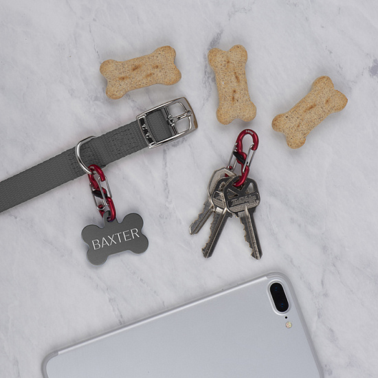 Карабин для адресника Nite Ize S-Biner® TagLock® Aluminum Red - Фото 3 большая