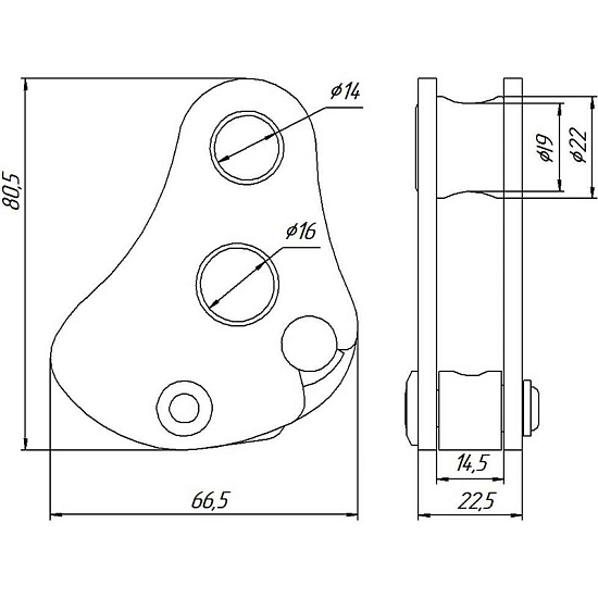 Спусковое устройство универсальное Krok "Лоцман-Рол" Алюминий - Фото 4 большая