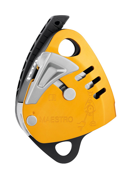 Спусковое устройство Petzl Maestro Yellow - Фото 1 большая
