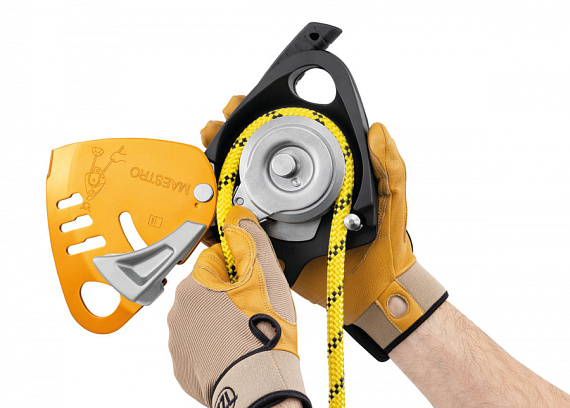 Спусковое устройство Petzl Maestro Yellow - Фото 3 большая