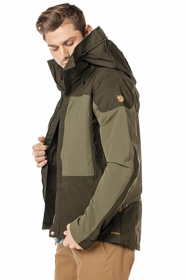 Куртка мужская Fjallraven Keb Deep Forest-Laurel Green - Фото 3 большая