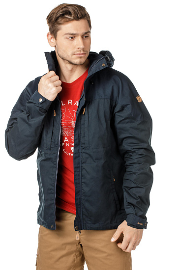 Куртка мужская Fjallraven Skogso Dark Navy - Фото 5 большая