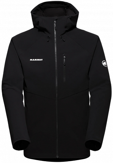 Куртка мужская Mammut Ultimate Comfort SO Hooded Black - Фото 1 большая