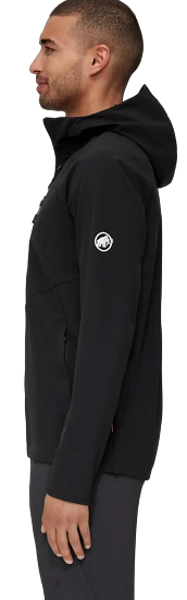 Куртка мужская Mammut Ultimate Comfort SO Hooded Black - Фото 7 большая