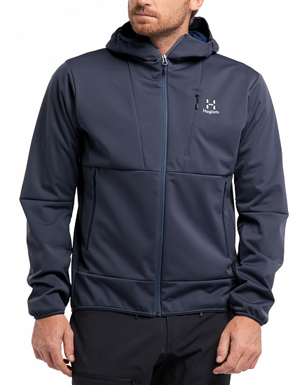 Куртка мужская Haglofs Multi Flex Hood Dense Blue - Фото 4 большая