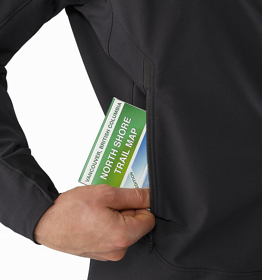 Куртка мужская Arcteryx Gamma LT Black - Фото 5 большая