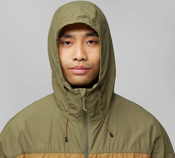 Куртка мужская Fjallraven High Coast Wind Buckwheat Brown/Green - Фото 7 большая