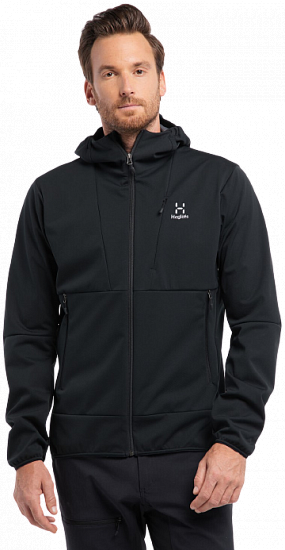 Куртка мужская Haglofs Multi Flex Hoody True Black - Фото 3 большая