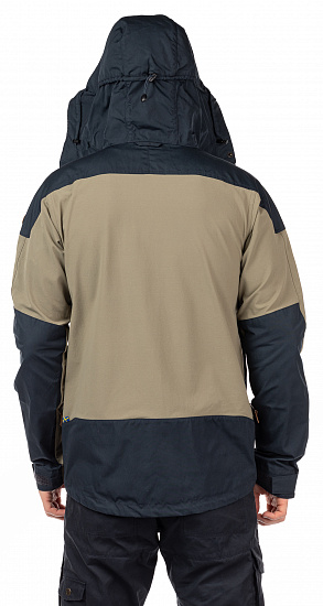 Куртка мужская Fjallraven Keb Dark Navy-Light Olive - Фото 6 большая