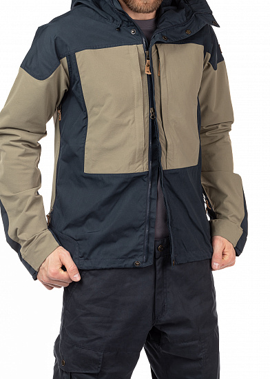Куртка мужская Fjallraven Keb Dark Navy-Light Olive - Фото 11 большая