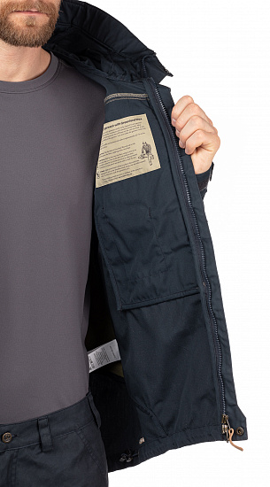 Куртка мужская Fjallraven Keb Dark Navy-Light Olive - Фото 12 большая