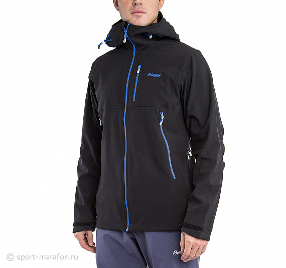 Куртка мужская Bergans Stegaros Black/BrCobalt/Alum - Фото 5 большая
