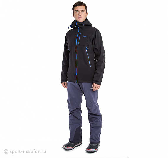 Куртка мужская Bergans Stegaros Black/BrCobalt/Alum - Фото 6 большая