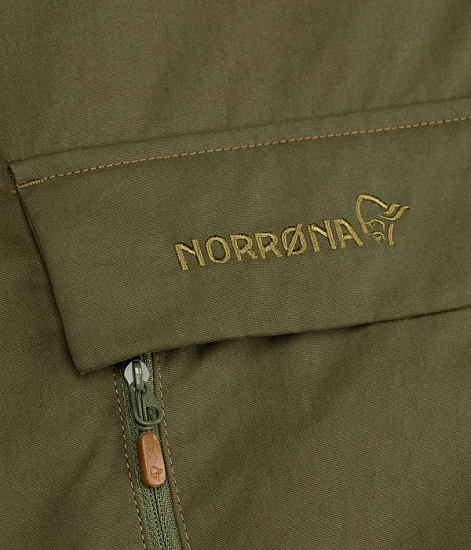 Куртка мужская Norrona Svalbard Cotton Anorak Olive Drab - Фото 6 большая