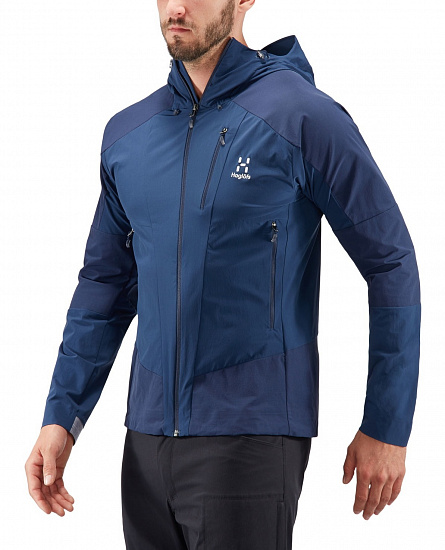 Куртка мужская Haglofs Skarn Hybrid Tarn Blue - Фото 3 большая