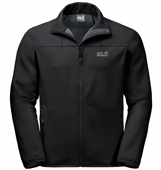 Куртка мужская Jack Wolfskin Element Track Black - Фото 1 большая