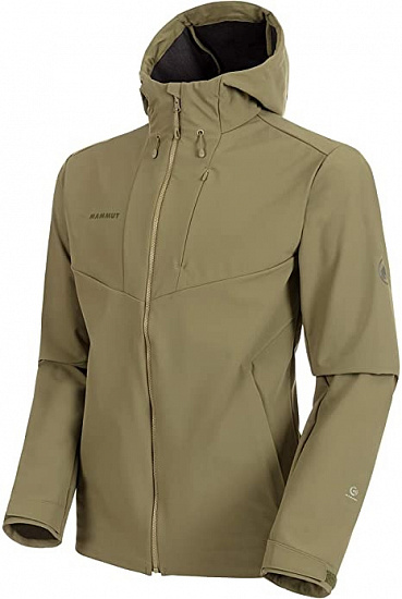 Куртка мужская Mammut Sapuen SO Hooded Olive - Фото 2 большая