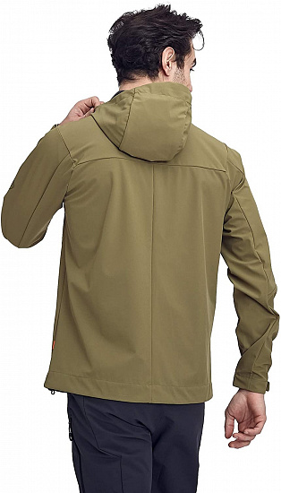 Куртка мужская Mammut Sapuen SO Hooded Olive - Фото 4 большая