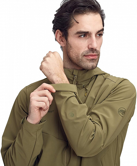 Куртка мужская Mammut Sapuen SO Hooded Olive - Фото 9 большая