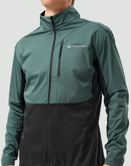 Куртка мужская Nordski Pro Tour Dark Mint/Black - Фото 5 большая