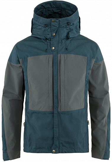 Куртка мужская Fjallraven Keb Mountain Blue/Basalt - Фото 1 большая