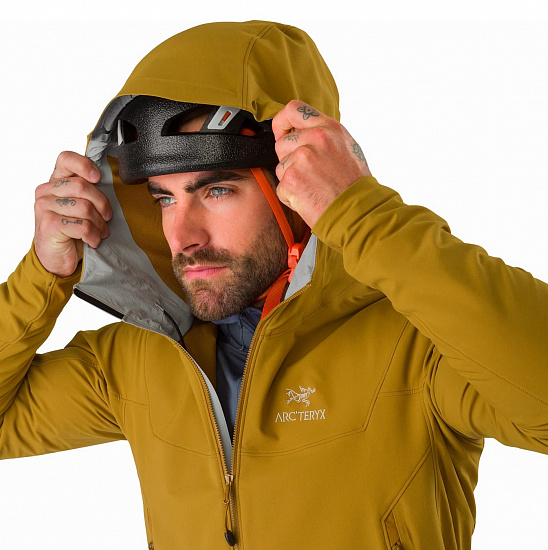Куртка мужская Arcteryx Gamma LT Hoody Yukon - Фото 3 большая