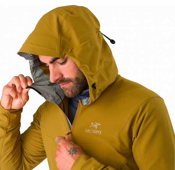 Куртка мужская Arcteryx Gamma LT Hoody Yukon - Фото 4 большая
